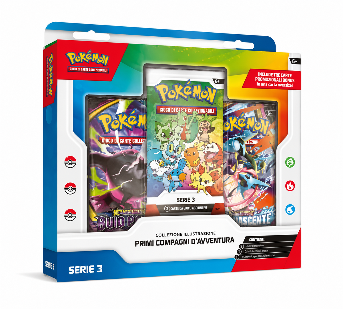 Pokémon Collezione Illustrazione Primi Compagni d’Avventura – Serie 3 – Italiano