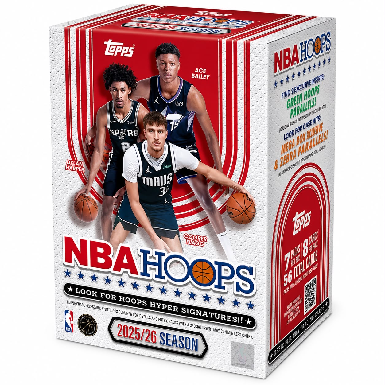 Topps NBA Hoops 2025/26 Basketball | Box Sigillato | Carte da Collezione NBA