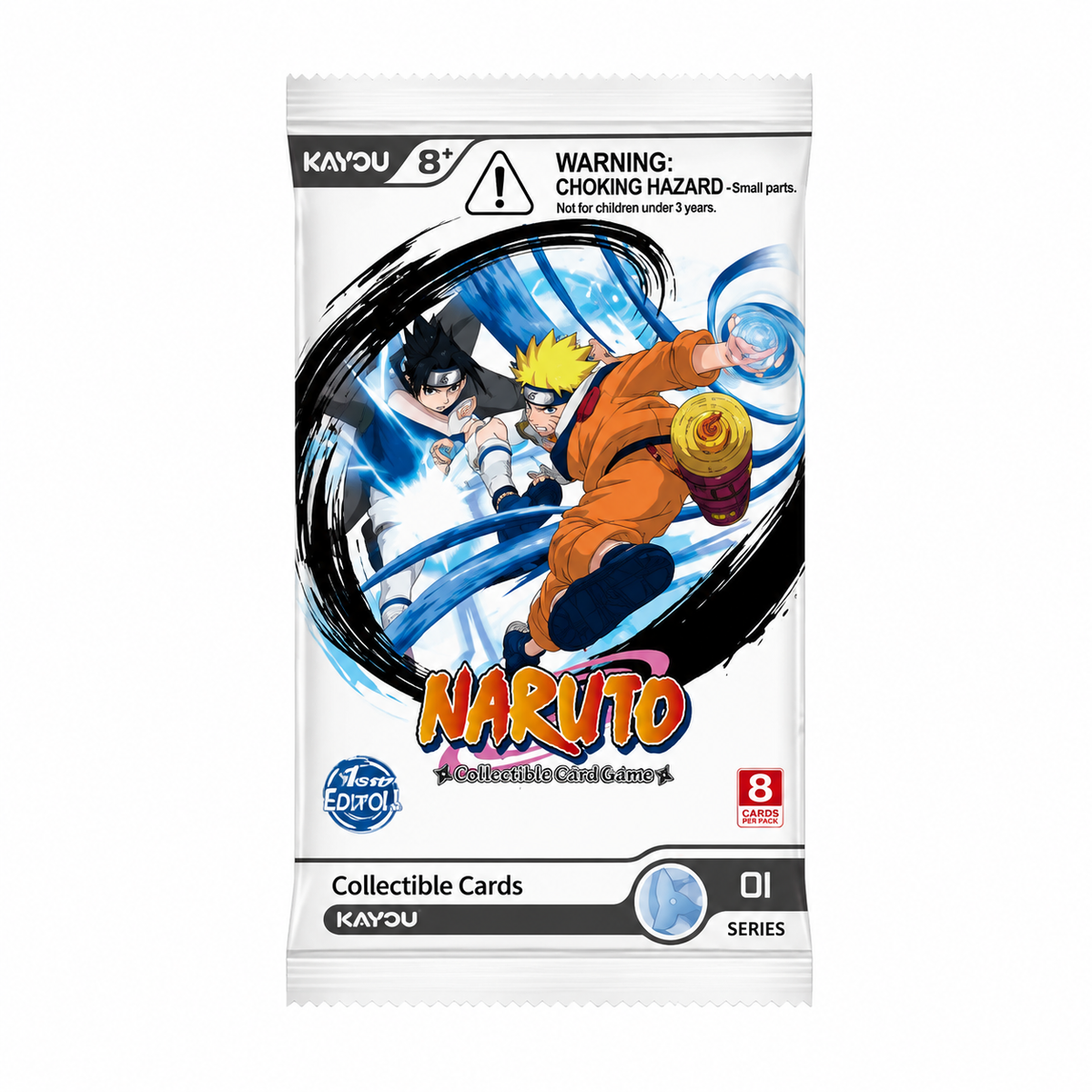 Naruto Collectible Card Game Kayou 01 Series Platinum – 1st Edition – Bustina 8 Carte
