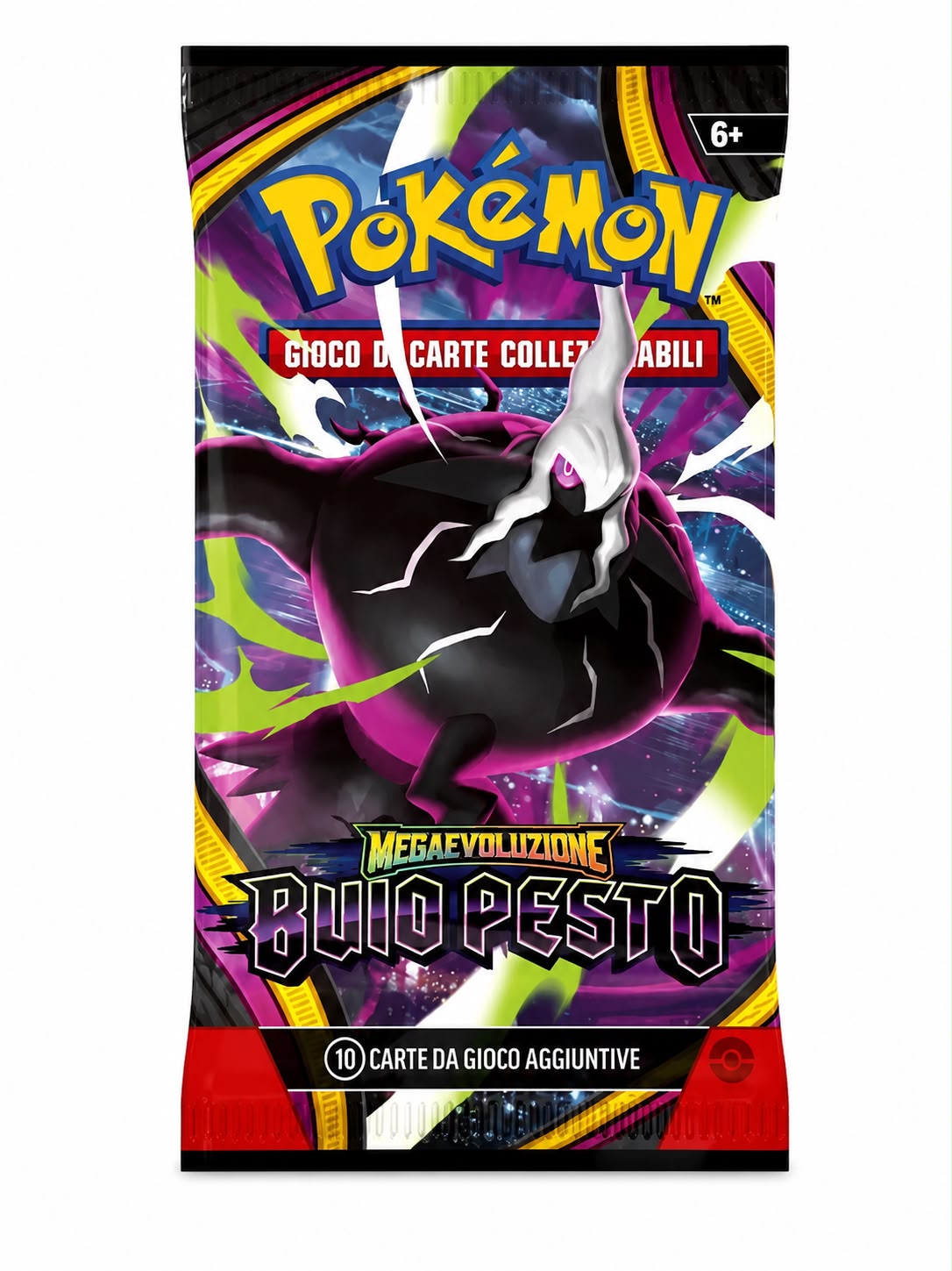 Bustina Singola Pokémon Megaevoluzione Buio Pesto | Edizione Italiana | 10 Carte