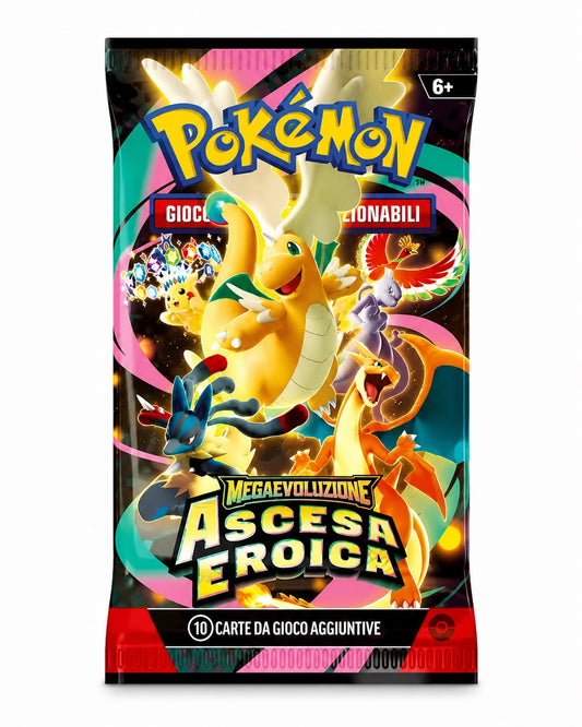 Pokémon Ascesa Eroica Bustina Singola Sealed Italiano  Ascended Heroes Pack