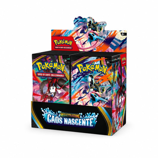Pokémon Display 36 Bustine Caos Nascente ITA | Box Ufficiale Sigillato Mega Evoluzione