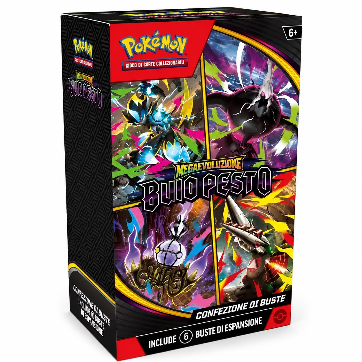 Confezione Pokémon Megaevoluzione Buio Pesto | 6 Bustine | Edizione Italiana